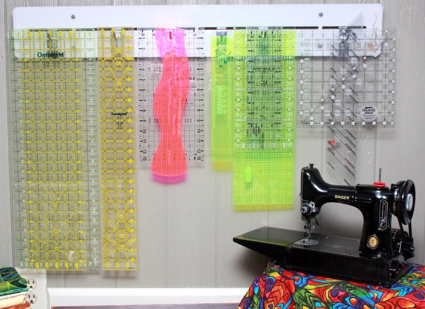 Wall Mounted Quilting Ruler Rack