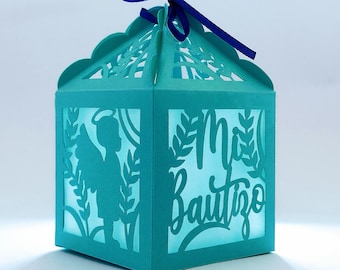 SVG-klippfil, favoritbox, Cricut-mallar, Mi Bautizo, ängelsilhuett, cameo, laserskuren, Papel Picado, födelsedagsfestdekor, mexikansk Fiesta, DIY
