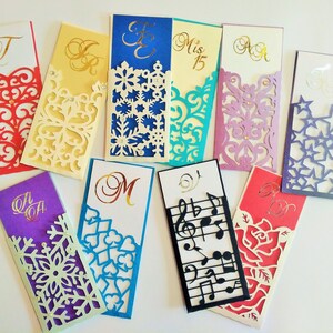 SVG Bundle Cricut Cut Files Bookmarks Envelope Card Laser Cut 10 Small Envelope Template Ticket Invitation Wedding Silhouette Cameo DXF