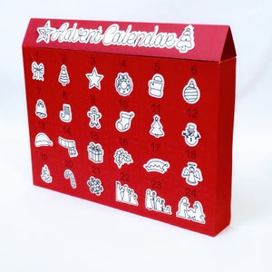 Calendrier de l'Avent fichiers SVG Cricut compte à rebours pour enfants DIY silhouette camée personnalisable tutoriel vidéo crèche de Noël fichier SVG Noël