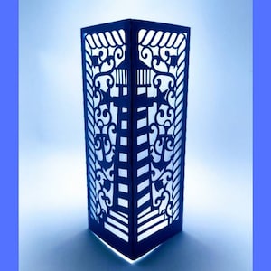 SVG Lantern Lighthouse Centerpiece Cricut Laser Cut Template Nautical Theme Party Decor Luminarie Cutting File Cricut Laser Silhouette Cameo