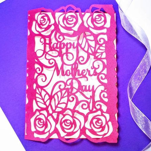 Detailed Cricut Mother's Day Cards Capture Nature Detailed Cricut Mother's Day Cards Capture Nature