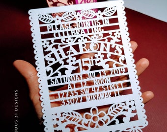 Download Free Papel Picado Invitation Etsy SVG Cut Files