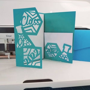 Class of 2023 SVG Cut File Mini Tri Fold Pocket Invitation - Etsy