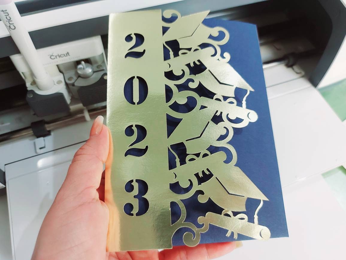 SVG Graduation Invitation Card Class of 2023 SVG Cricut Senior Etsy UK