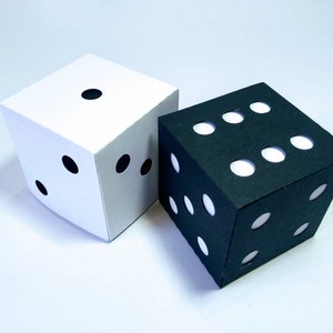 3D SVG Cube Dice Cut Files Cricut Dice Template Decor Home Classroom Didactic Playful Homeschool Birthday decor Silhouette Cameo Laser Cut