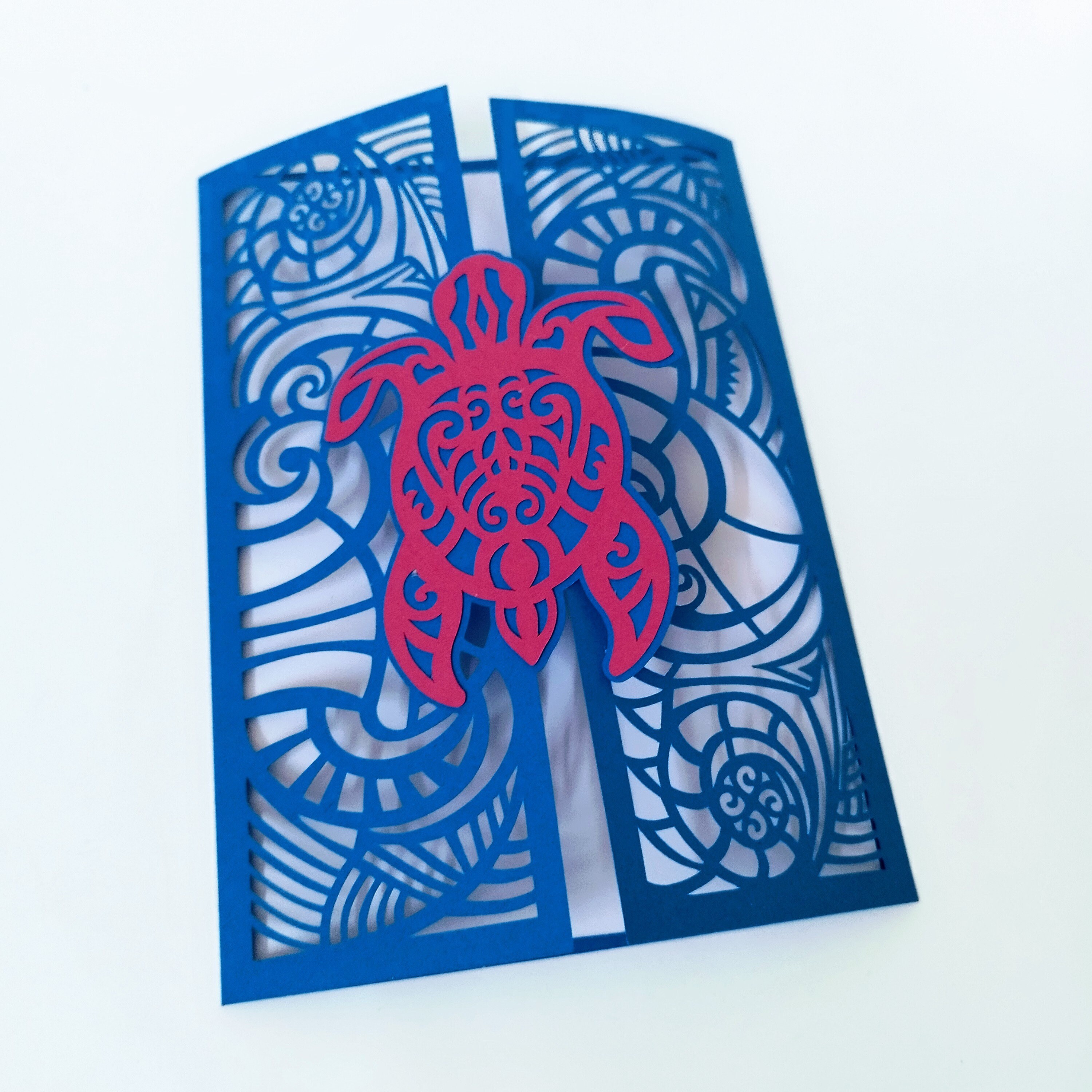 Maui Island Inspired SVG Gate Fold Card Template Cut File Cricut ...