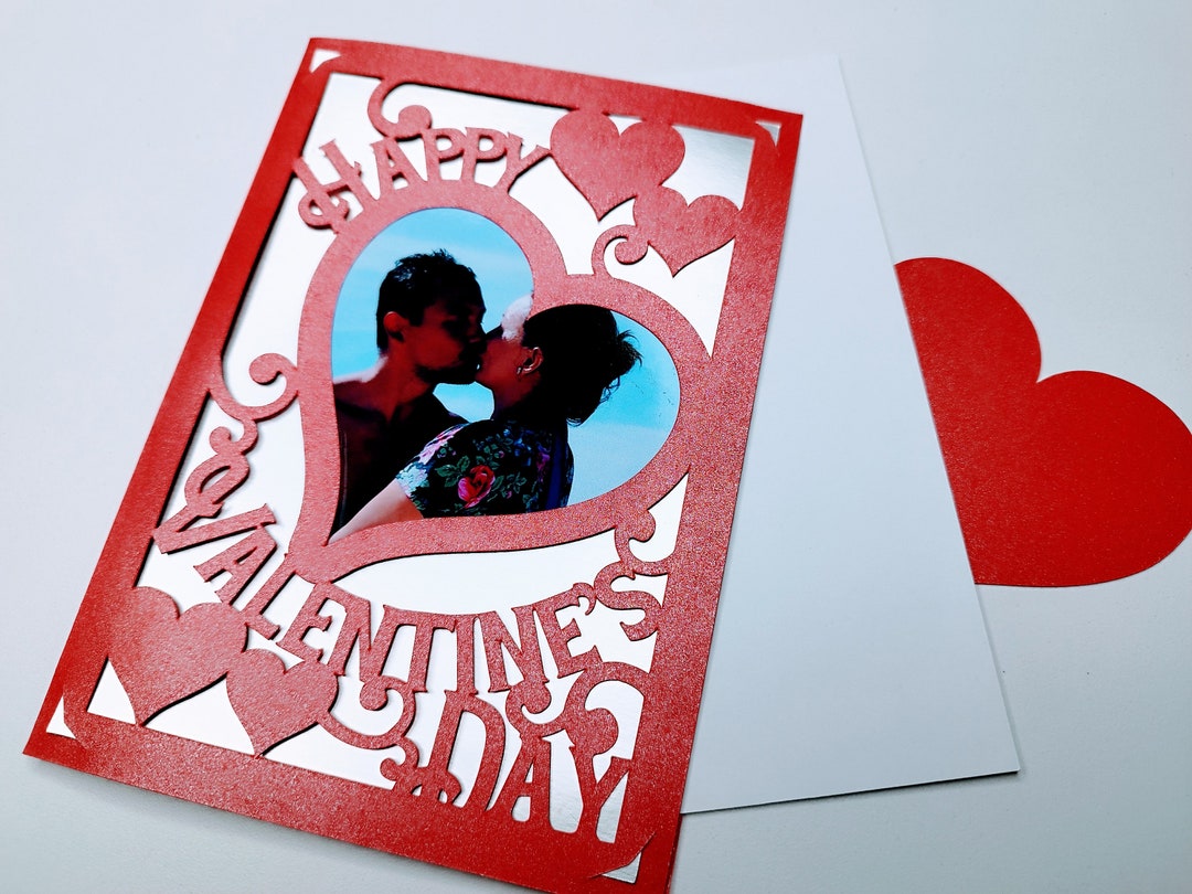 Happy Valentine S Day Card Cricut Svg Cut File Svg Tri Fold Card Hearts