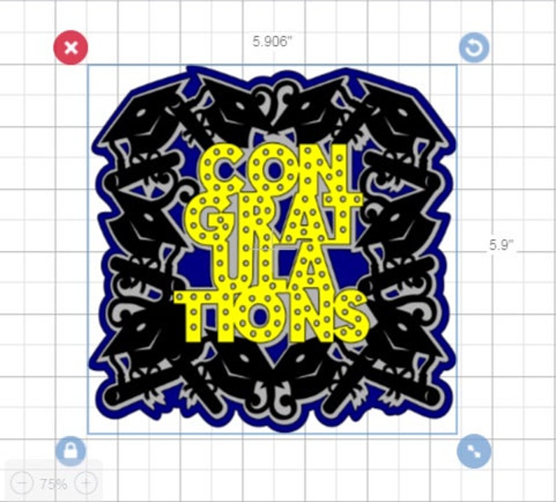 Download SVG Cut File four Layers Greeting Card Congratulations ...