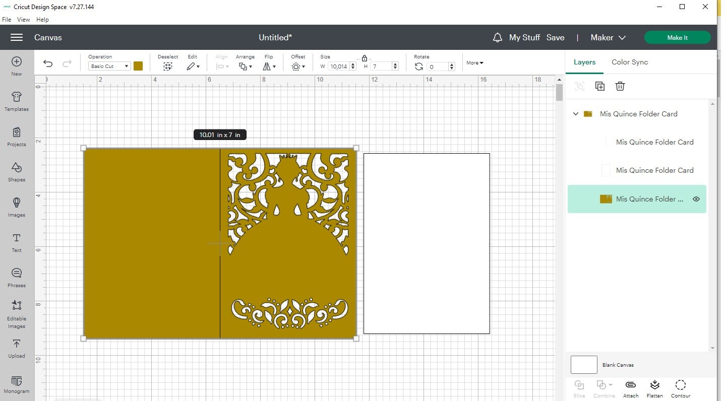 SVG CRICUT Laser Cut Invitation Template PRINCESS Folder Card Etsy
