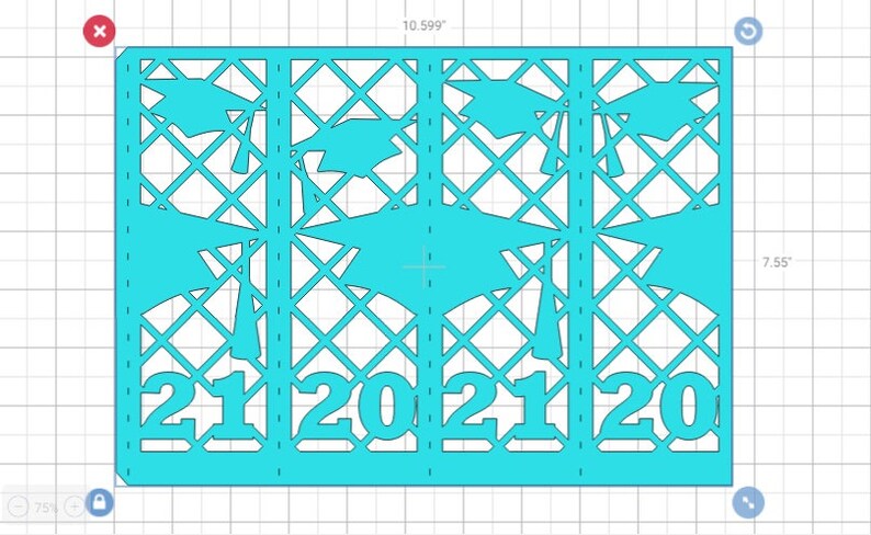 Download Set 2 SVG Lantern Template 3D Class of 2020 Class of 2021 | Etsy