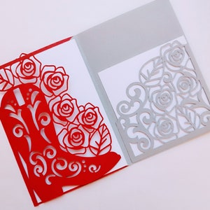 SVG Corte a Laser Convite Bota Rosas Modelo Pasta Cartão Cricut Aniversário Menina Mulher Cartão Cricut Mexicano Quinceanera Charra Cartão Laser Cameo