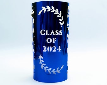 Class of 2024 SVG Paper Lantern Template 3D Senior 2024 SVG Cricut Centerpiece Cut Files Silhouette Laser Cut Graduation Party Luminaries