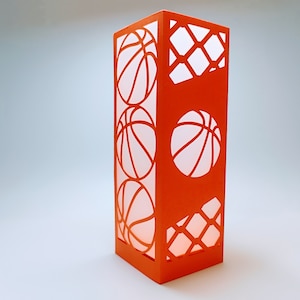 SVG Basketball Happy Birthday Boy Papierlaterne Cricut Cut Datei Laser Vorlagen Silhouette Cameo Geburtstag Dad Sportliebhaber Schattenbox svg
