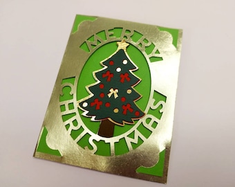 Christmas Cards Cricut SVG Cut Files Insert Card Cricut Joy 4.25x5.5 in Cricut Maker 5x7 Christmas Tree card Silhouette Cameo Christmas Gift