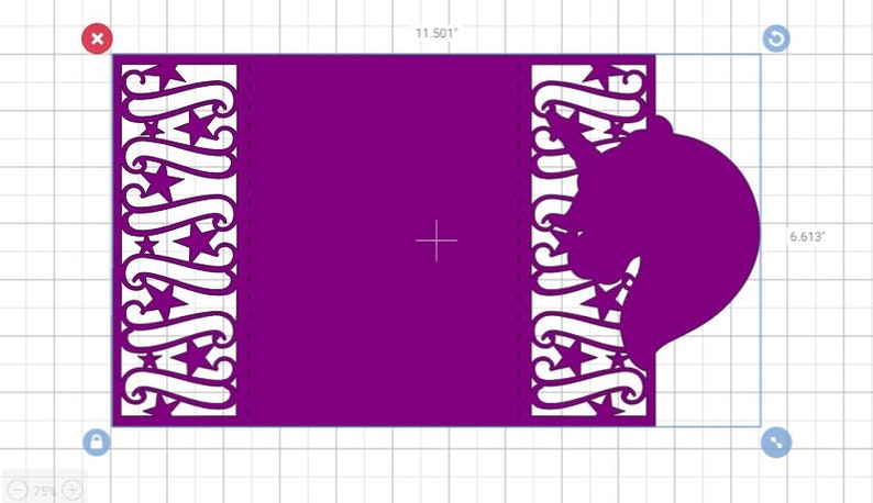 Download Unicorn SVG Cricut Template Gate Fold Card Invitation ...