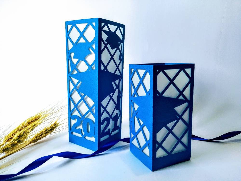 Set 2 SVG Lantern Template 3D Class of 2021 Senior 2021 ...