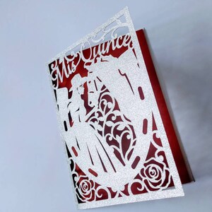 SVG Laser Cut Invitation Template MIS QUINCE Folder Card Cricut Girl Horse Roses Cricut Mexican Quinceanera Charra Card Silhouette Cameo 15 image 8