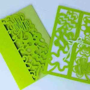 Set 2 SVG-bestanden knippen Cricut St. Patrick's Day-hoedenkaart Saint Patricks Day St. Patrick Trebol-kaart Cricut Silhouette Cameo Lasergesneden klaver