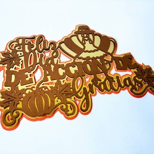 Feliz Dia de Ação de Graças SVG Cricut, Feliz Dia de Ação de Graças SVG Arquivo em capas Cricut Decoração de Ação de Graças topper de bolo Cameo Laser dxf