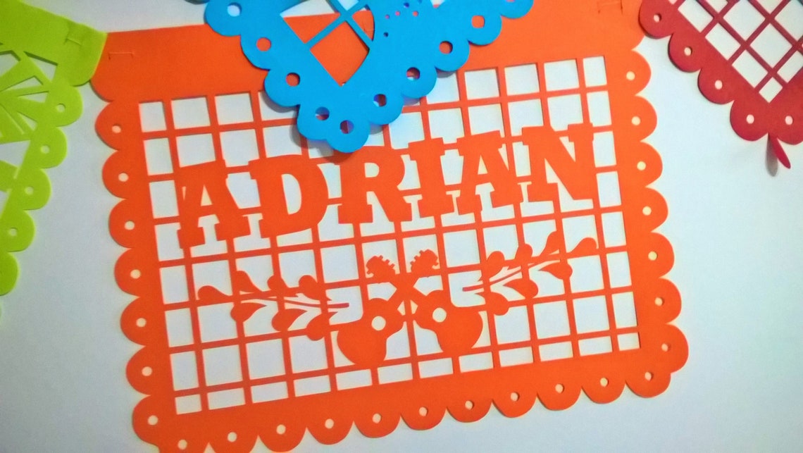 SVG Template COCO Papel Picado Custom Birthday Girl or Boy - Etsy