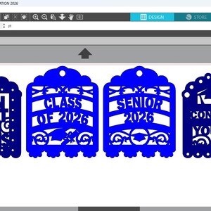 SVG TAGS Class of 2026 senior graduation Cricut joy cut files greeting cards 2026 cutting files cricut maker silhouette cameo laser image 3