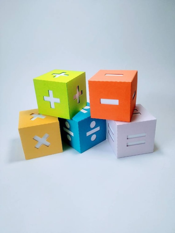 Download 3d Svg Cube Math Signs Cut Files Cricut Templates Decor Home Etsy