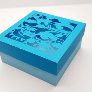 SVG Favor Box Baby Shower Cute Airplane SVG Cut Files Cricut laser Cut Cutting Silhouette Cameo Gender Reveal Party Decor Centerpiece Baby