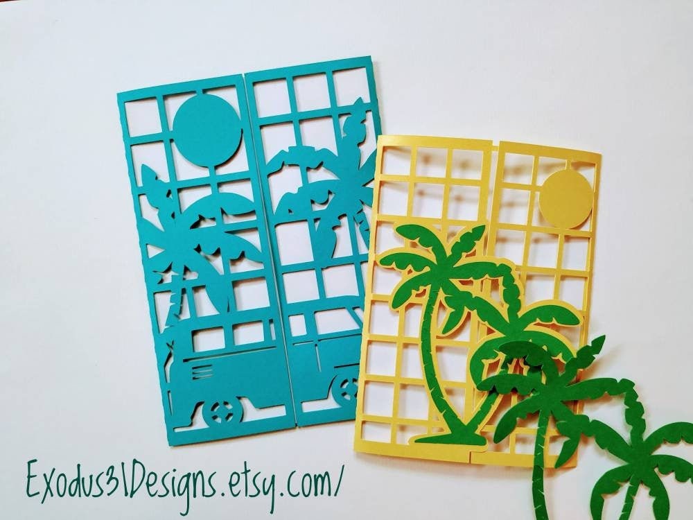 2 Svg Files Cricut Templates Summer Beach Party Vacation Etsy