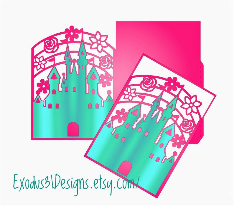Download 2 SVG Cricut Cut File Gate Fold and Envelope TEMPLATES | Etsy