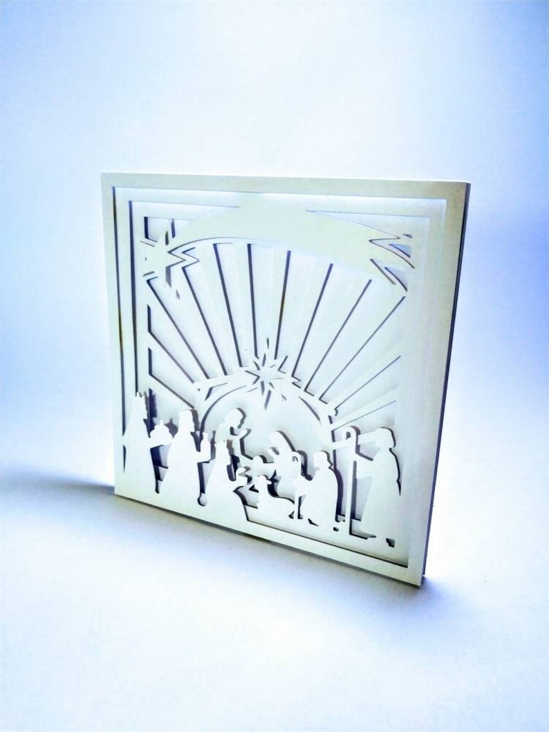 Download Four Layers SVG Cricut Nativiy Scene light box Template ...