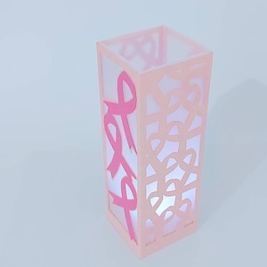 Awareness Ribbon svg Cricut Laternenband Ermutigung Brustkrebs Cricut svg cut Dateien Leuchten Cameo Laserschnitt dxf Krebssymbol