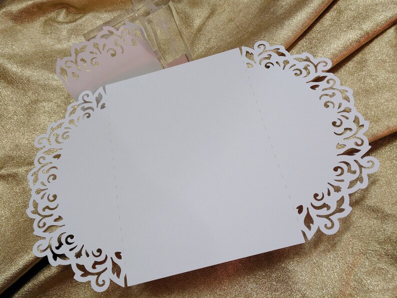 Download SVG Gate Fold Laser Cut Cards Wedding Invitation Template ...