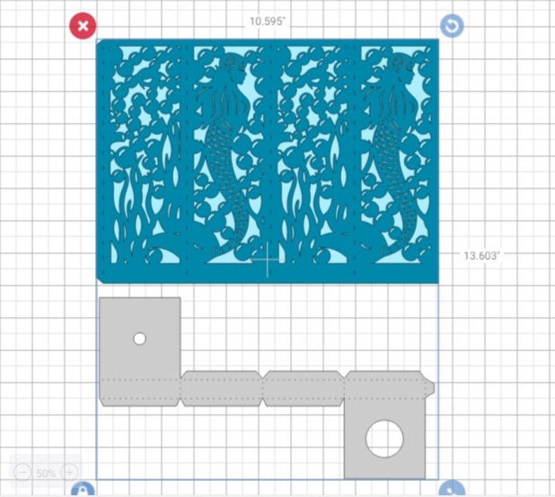 Mermaid SVG Lantern Centerpiece Cricut Laser Cut Template BIRTHDAY GIRL Party Decor Luminarie Cut File Silhouette Cameo summer mermaid lover image 4