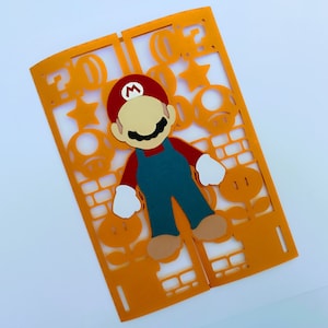 Gamer SVG gate fold carte modèle fichier coupe jeu vidéo Cricut Silhouette cameo invitations carte d'anniversaire fête des pères carte fête à thème gamer