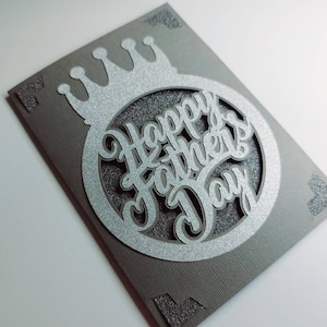 Tarjeta de inserción SVG Cricut Feliz Día del Padre, tarjeta Cricut Joy de 4,25 x 5,5 pulgadas, plantillas de corte láser de 5 x 7, Silhouette Cameo, archivo SVG de Cricut para el Día del Padre