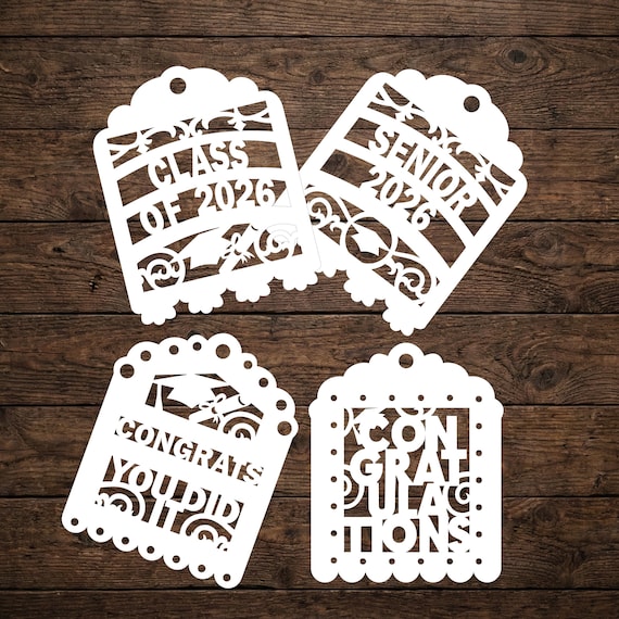 SVG TAGS Class of 2026 senior graduation Cricut joy cut files greeting cards 2026 cutting files cricut maker silhouette cameo laser