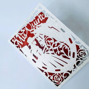 SVG Laser Cut Invitation Template MIS QUINCE Folder Card Cricut Girl Horse Roses Cricut Mexican Quinceanera Charra Card Silhouette Cameo 15 image 6