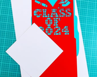 2025年卒業生 Cricut SVG カットファイル 挿入カード Cricut 封筒