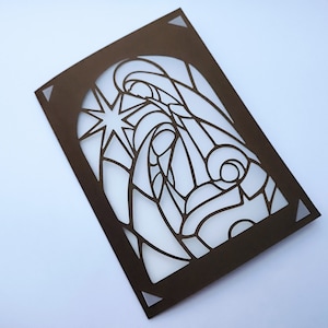 SVG Weihnachten Cricut Datei Krippen Ordner Kartenvorlagen Krippe Belen Weihnachten Cricut Silhouette Cameo SVG Laser Schnitt Frohe Weihnachten Geschenk