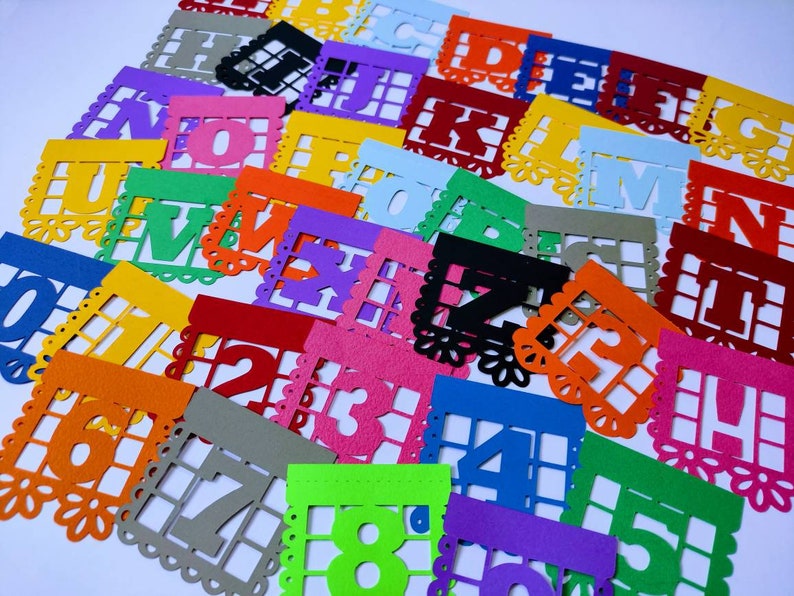 Download Alphabet svg mini banners papel picado templates cut files ...