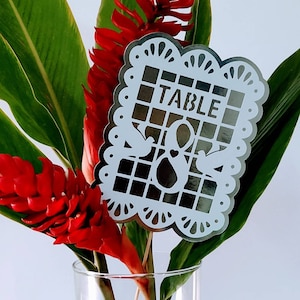 12 SVG Table Numbers Template Centerpieces Papel Picado Wedding Decor Paper Art Die Cut Cutting Files  dxf png Laser Cut, Cricut, Silhouette