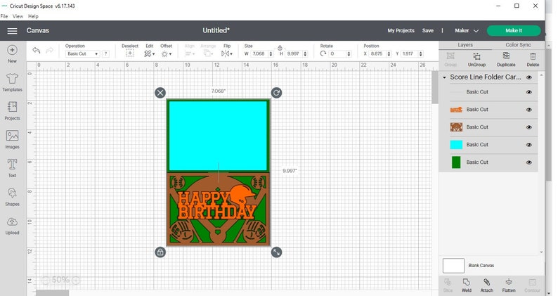 May include: A digital design for a baseball-themed birthday card. The card features a baseball field with a baseball glove, bat, and a baseball cap. The text "HAPPY BIRTHDAY" is written in orange letters on a brown background. The card is designed to be cut out and assembled.