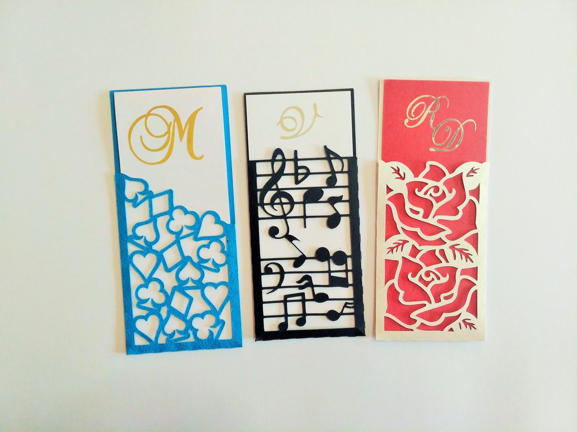 SVG Bundle Cricut Cut Files Bookmarks Envelope Card Laser Cut Etsy