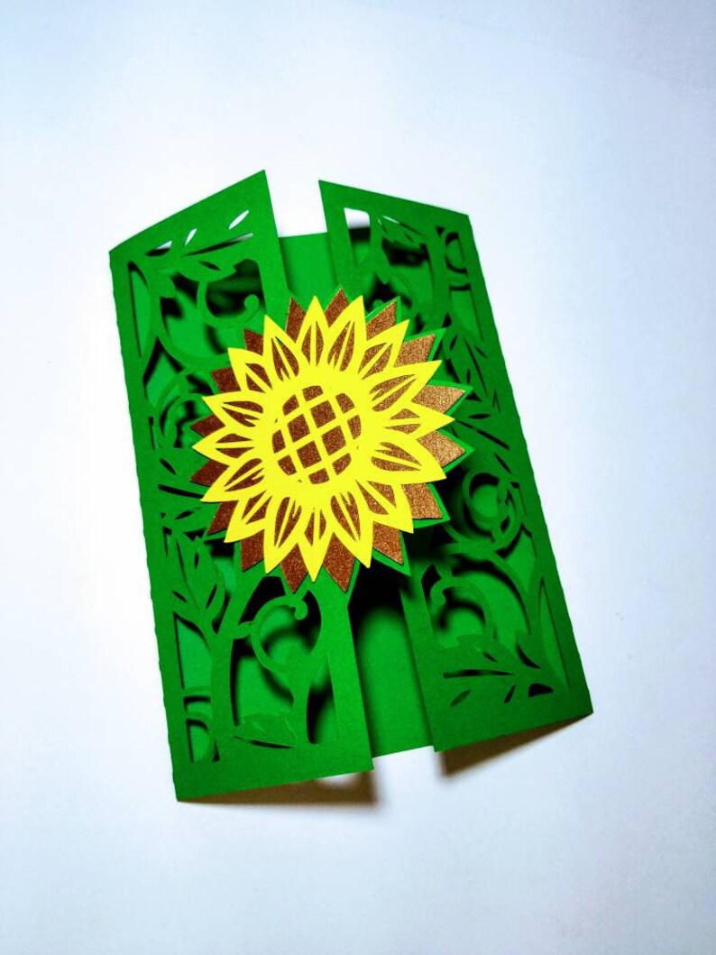 Download Sunflowers SVG Cricut Cut File Mothers Day Card Templates ...