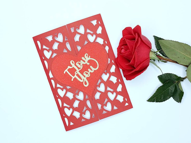 Mother's Day Card Cricut I Love You SVG Layered Cut File Svg ...