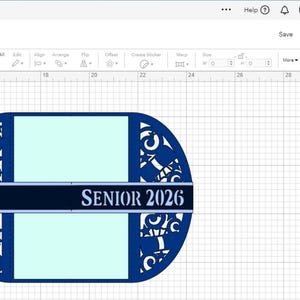 SVG Graduation Invitation Card Senior 2026 Cricut Cut File Gate Fold Card greeting card announcement Silhouette Cameo Laser Cut Template image 2