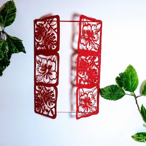 SVG Cricut lasergesneden poortvouw bruiloft uitnodigingskaart hibiscus tropische bloem Monstera lasergesneden Silhouette Cameo strand zomerfeestkaart