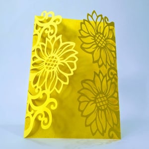 5 x 7 in SVG Cricut Sonnenblumen Karten Laser Cut Einladung Cricut Schneidedateien Vorlagen Hochzeitskarte Herbst Herbst Hochzeit Silhouette Cameo svg