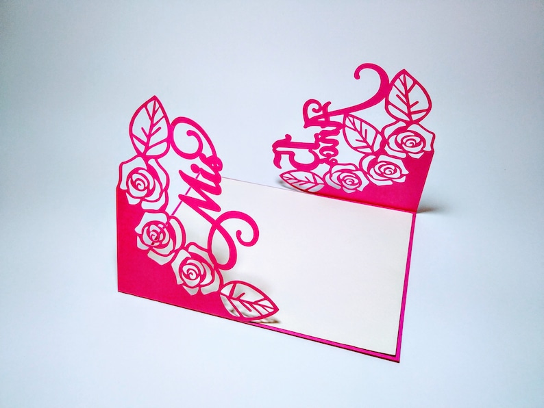 Download 5x7 Laser Cut Cricut Invitation SVG File Template ...